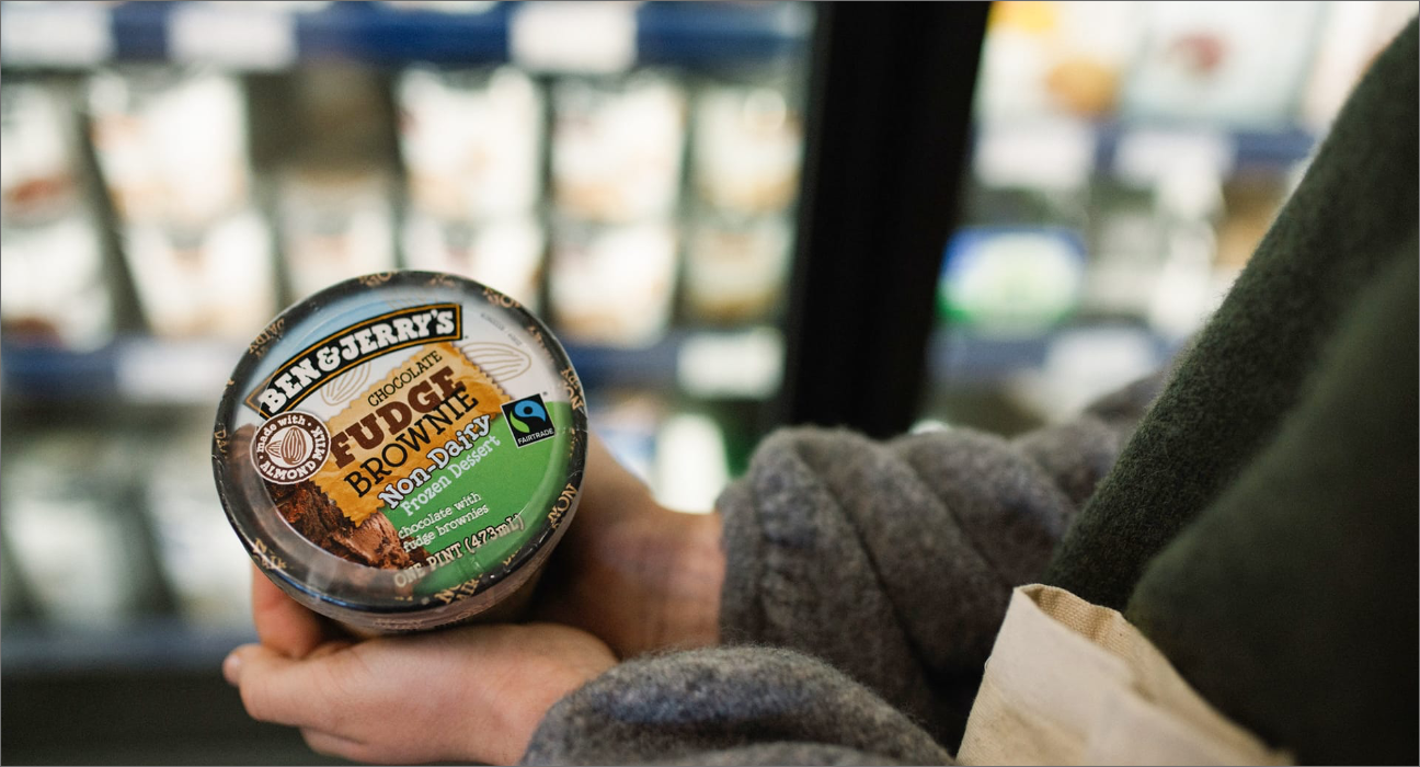 Commercial photos shot in a grocery store of Fairtrade products.