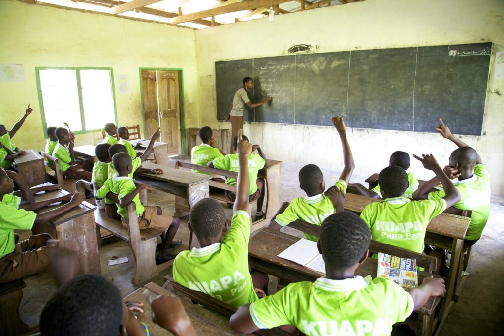 Image d'un bloc scolaire construit par le groupe Kuapa Kokoo Farmers Trust